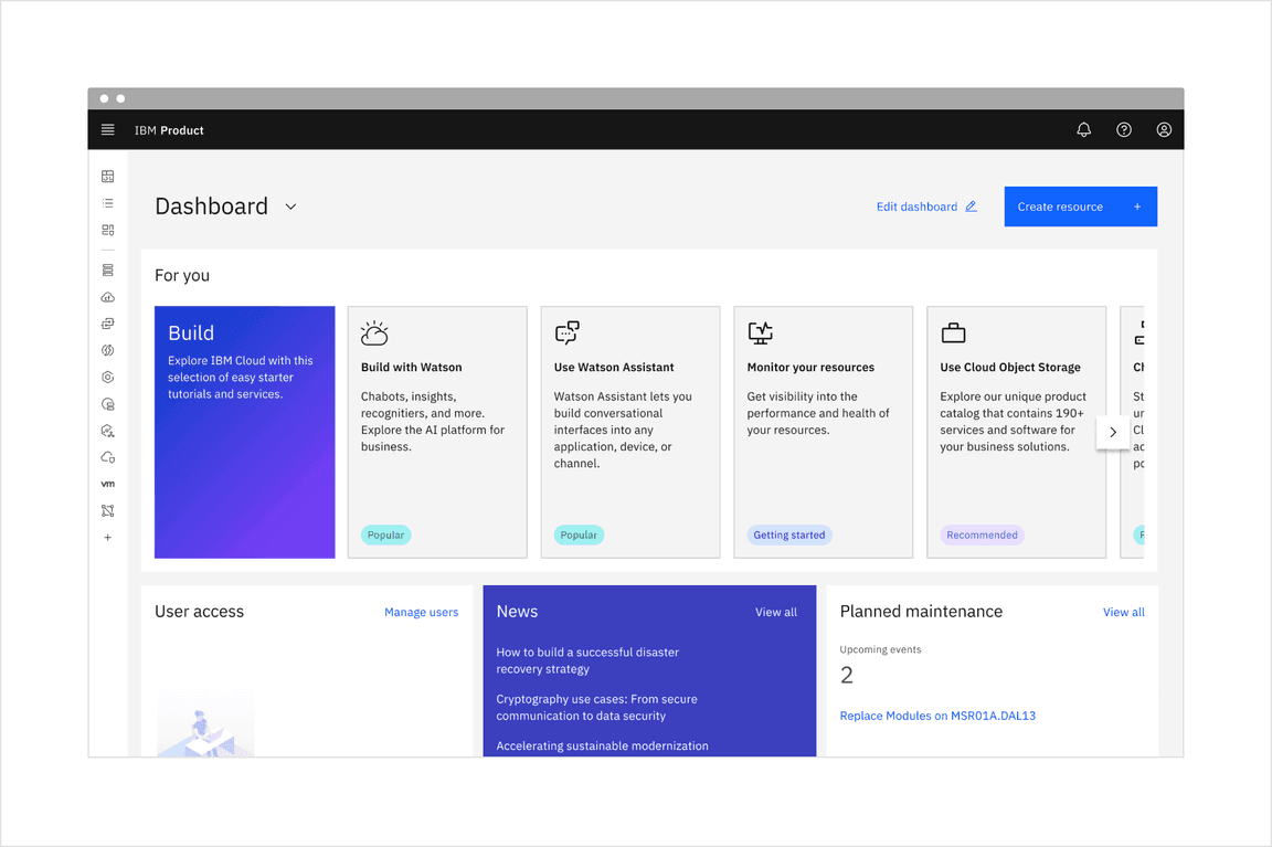 Tags being used in context of a product UI.
