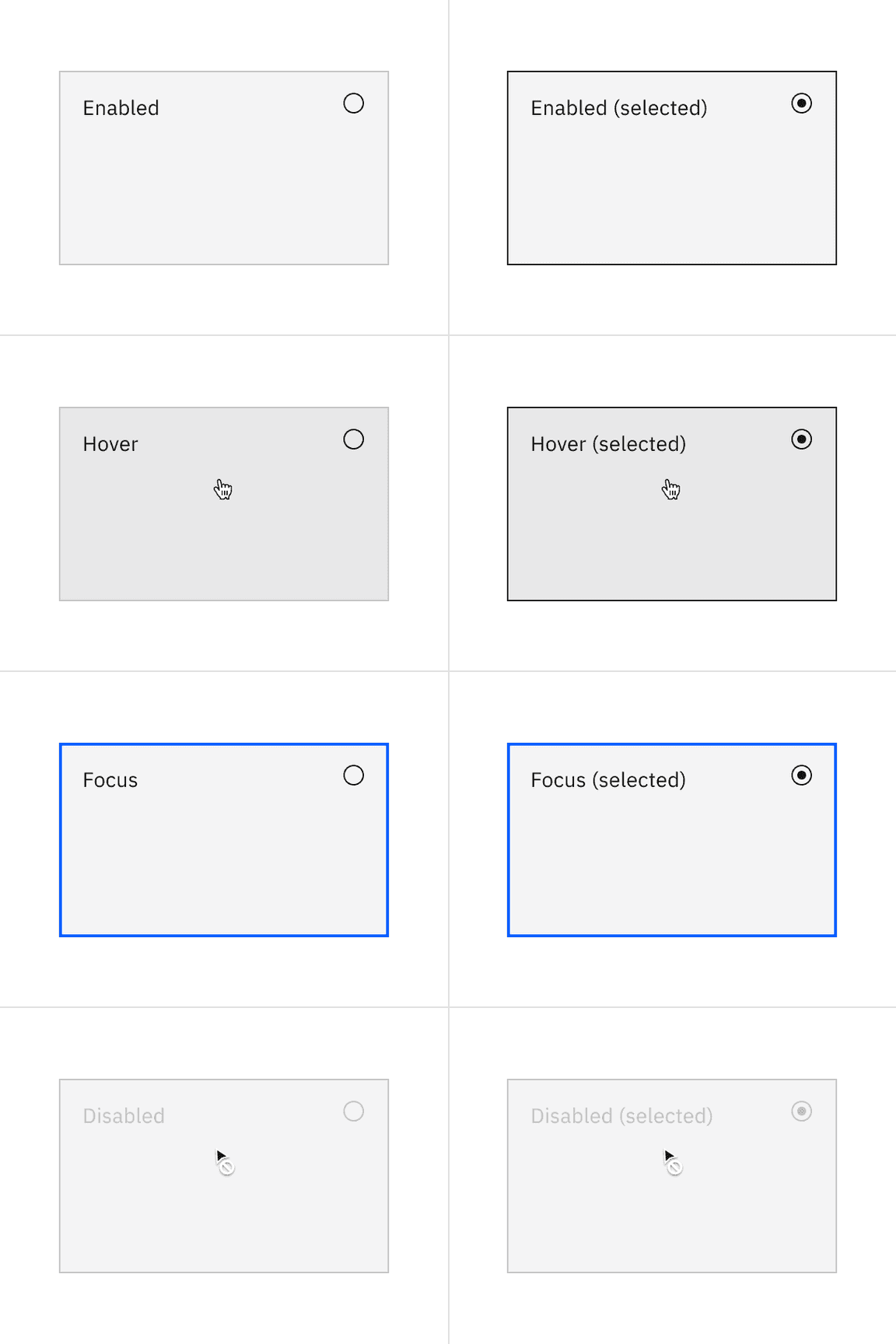 Selectable tile interactive color with the feature flag enabled