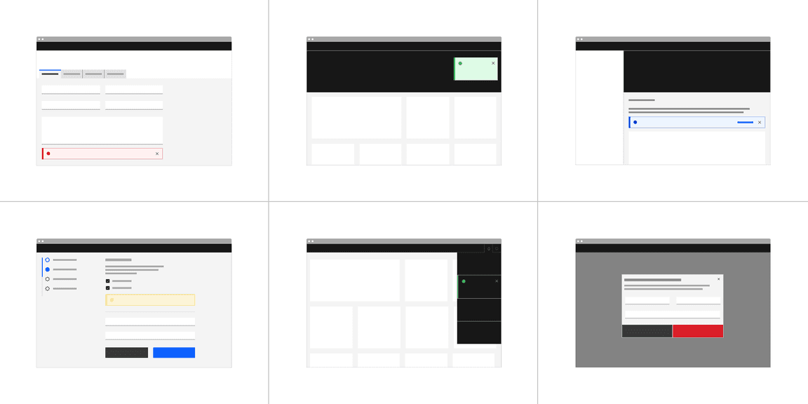 Examples of basic notification types