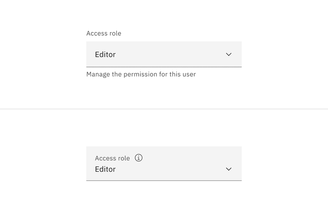 Default and fluid select styles
